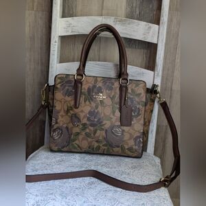 Coach Camo Rose Handbag